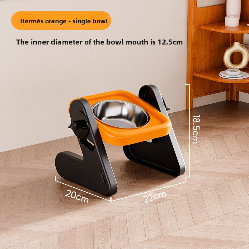 Adjustable Height Pet Food and Water Bowl