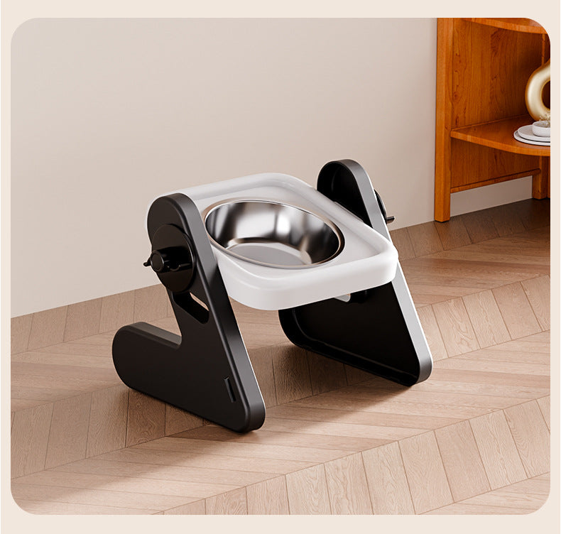 Adjustable Height Pet Food and Water Bowl