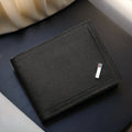 Mens Bi-fold PU Leather Wallet